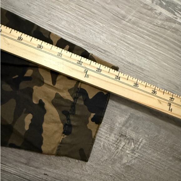 Fashion Nova Camo Utility Zip Front Denim Jacket Women’s 1X Army Green - Picture 10 of 10